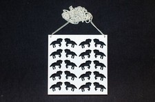 Plaque Gravée Cheval Collier