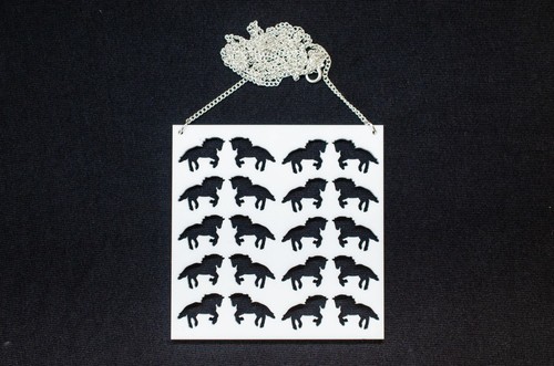 Plaque gravée cheval - plaque,