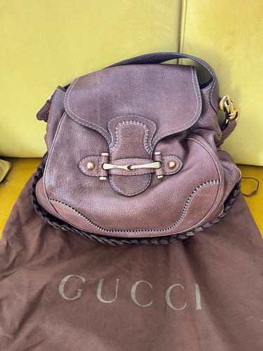 Sac gucci cuir vintage - gucci,