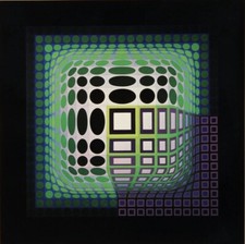 Victor VASARELY Offset 1975 Op