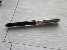 Stylo Plume ST Dupont Olympio L Palladium Laqué Noir Black lacquer FP