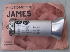 Photomètre, Posemètre ancien JAMES Breveté S.G.D.G. Avec mode d'emploi