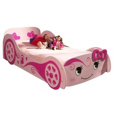 Lit Enfant Voiture "Love" 90x200cm Rose