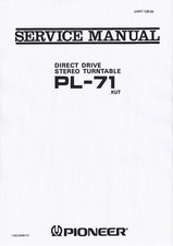 Service Manuel D'Instructions pour Pioneer PL-71