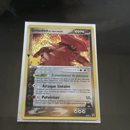 Carte pokémon groudon de la - carte,