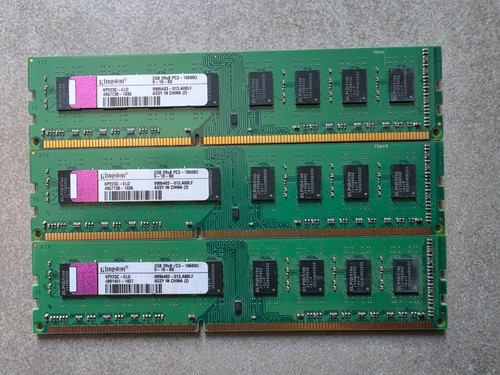 Kingston ddr3 ram 3x2gb - pc,