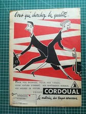 424 Publicité ancienne circa 1950 Cordoual bagages sièges housses