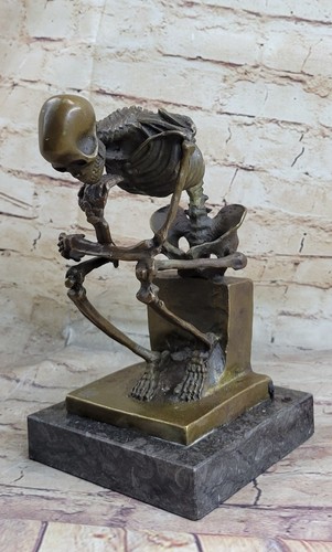 Signée bronze statue - signée,bronze, statue,grand