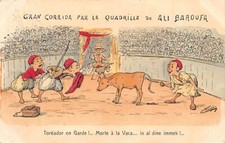 Algérie - CARICATURE par Chagny - Gran Corrida par la Quadrilla de Ali Baroufa