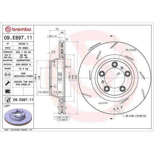 Disque frein brembo - frein,