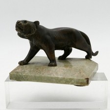 Tigre marchant, petit bronze