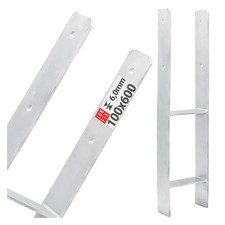 Support de poteau en H 100 x