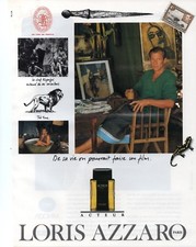 Publicité papier - advertising paper -  Acteur de Loris Azzaro