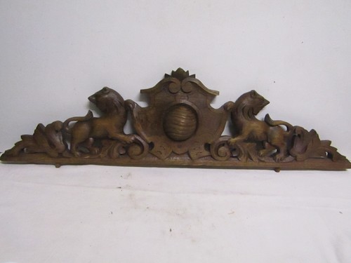 Boiserie fronton ancien - fronton,