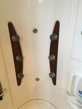 Cabine de douche d'angle avec jets hydro, montage facile 