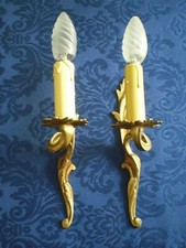 PAIRE D'APPLIQUES  DOREE 1