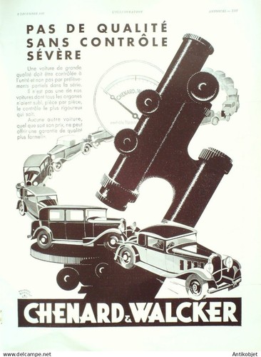 Publicite auto chenard - chenard, &