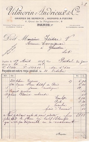 Paris grainetier vilmorin - 75,