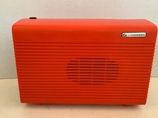 PLATINE RECORD DISQUE THOMSON - SPACE AGE - VINTAGE ORANGE ROUGE