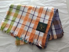 Écharpe à carreaux en coton