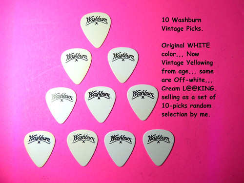 Vintage washburn guitar picks - vintage,