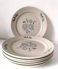 6 assiettes plates en grès Saint-Amand Modèle Sologne