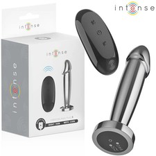 Intense - Plug Anal 10 Vibrations Gode Métallique Avec Télécommande S