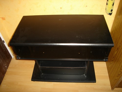 Meuble noir niche - meuble,