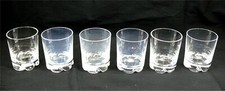 Daum modèle Boléro, 6 verres à vodka/shot/shoorter, cristal, signés.