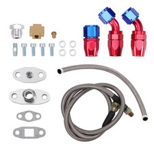 T3 turbo Adapter Kit T3 T4 T04E T70 Kit ligne d'alimentation en huile turbo