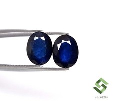 Paire Saphir Bleu Naturel