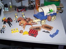 Playmobil 3785 Chariot et soldats sudistes Complet R A R E