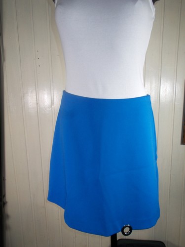 Mini jupe trapèze polyester - mini,