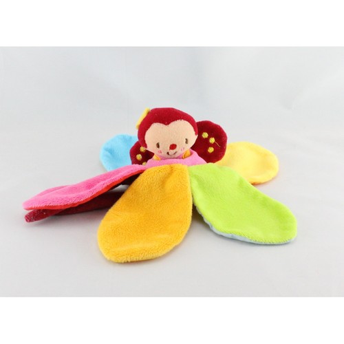 Doudou plat fleur dim dam - fleur,