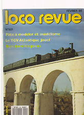 LOCO REVUE N°501 PATE MODELER / TGV ATLANTIQUE / LES PONTS & VIADUC / LOCO 230 