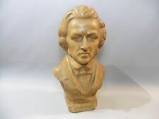 S.MELANI/ sculpteur italien/ ancien buste en plâtre Beethoven / vintage