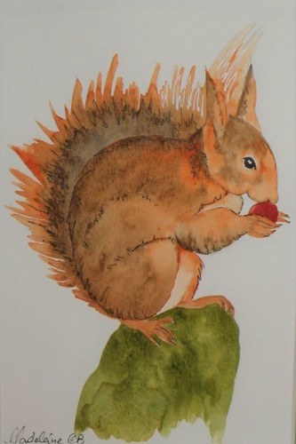 Peinture aquarelle animalière - peinture,