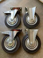 Roues roulettes de chariots fixes et pivotantes à freins Diam 200mm