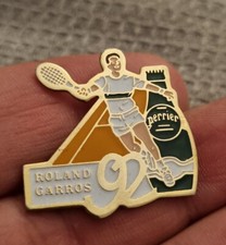 PERRIER ROLAND GARROS 1992 PIN'S RARE, COLLECTION, VINTAGE COLLECTOR