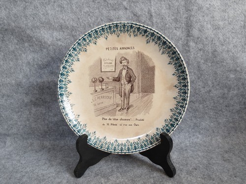 Assiette parlante digoin - assiette,