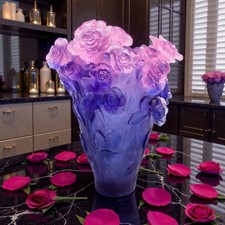Daum Rose Passion Magnum Vase