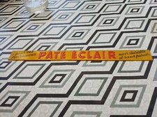 Plaque Email Tôle Ancienne Pâte Éclair