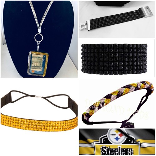 Steelers colors bling fan - steelers,