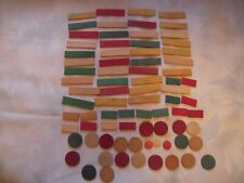 LOT 78 JETONS JEUX DE CARTES