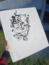 Tete De Mort Fait Main 