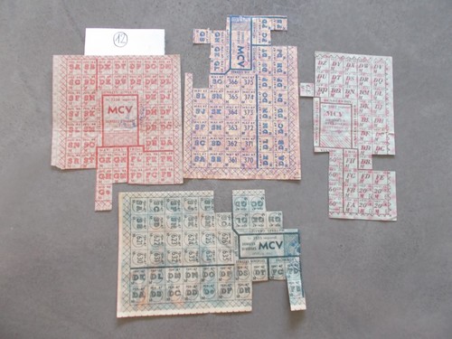 Tickets rationnement guerre - tickets, de