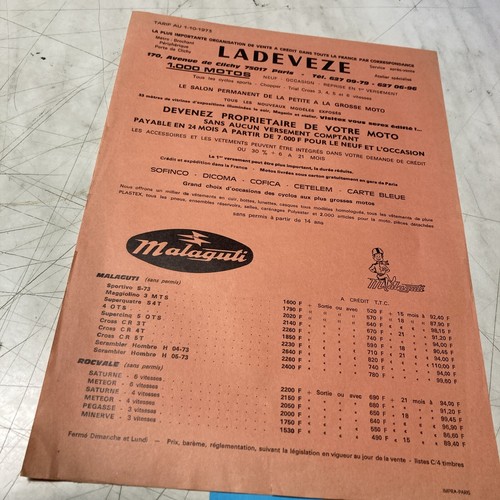 Ladevéze moto malagutti - moto,