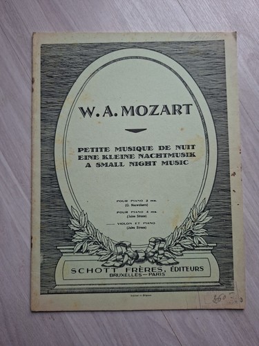 Partition mozart petite - partition,