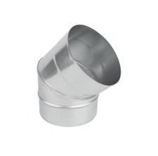 Galvanisé Acier Coude 45