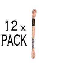 12x Anchor Torsade 8m, rouge crabe, coton, couleur 4146, 6 fils